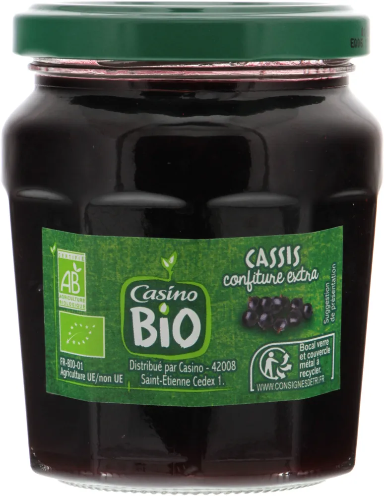 Confiture extra Cassis Bio
