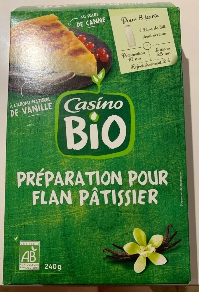 Preparation pour flan patissier