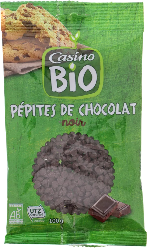 Pépites de chocolat noir BIO Cacao UTZ