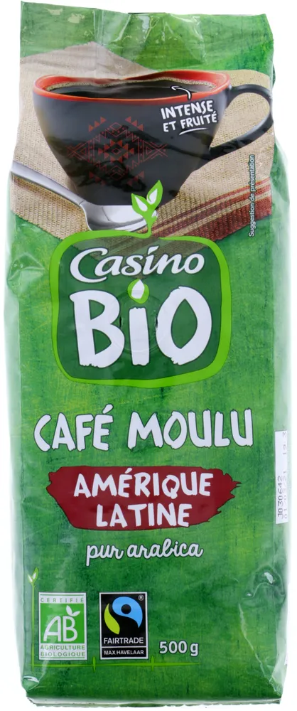 Café moulu Amérique latine pur arabica