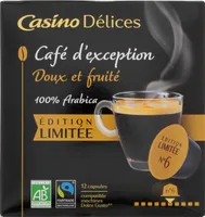 12 Capsules Édition limitée Bio Fairtrade compatibles Dolce Gusto