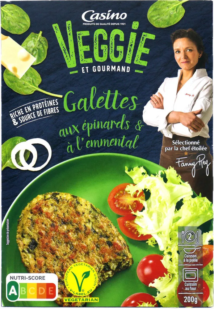Galettes aux épinards et à l'emmental