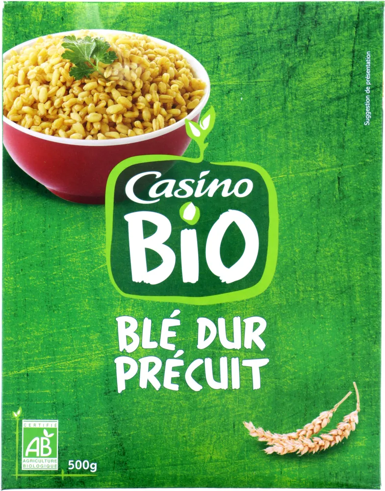 Blé dur précuit biologique