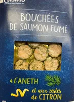 Bouchees de saumon fume