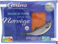 Saumon fumé élevé en Norvège ASC