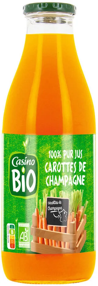 Jus de carotte bio Champagne