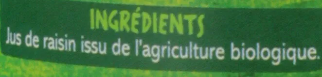 100% pour jus raisin d'italie