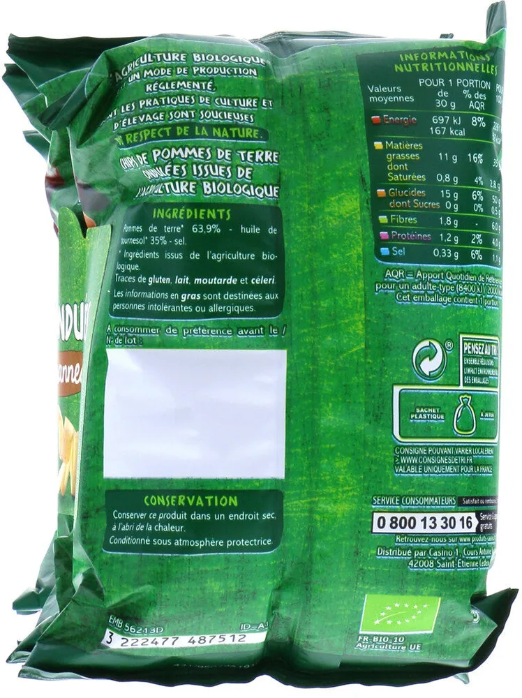 Chips ondulées paysanes