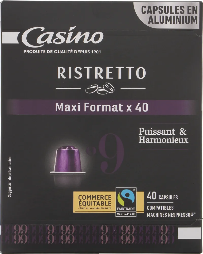capsules de café Espresso Ristretto