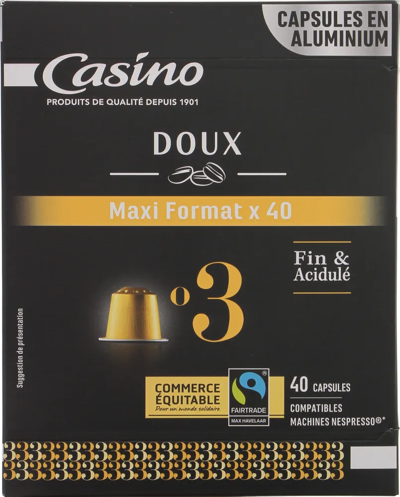 capsules de café Espresso doux