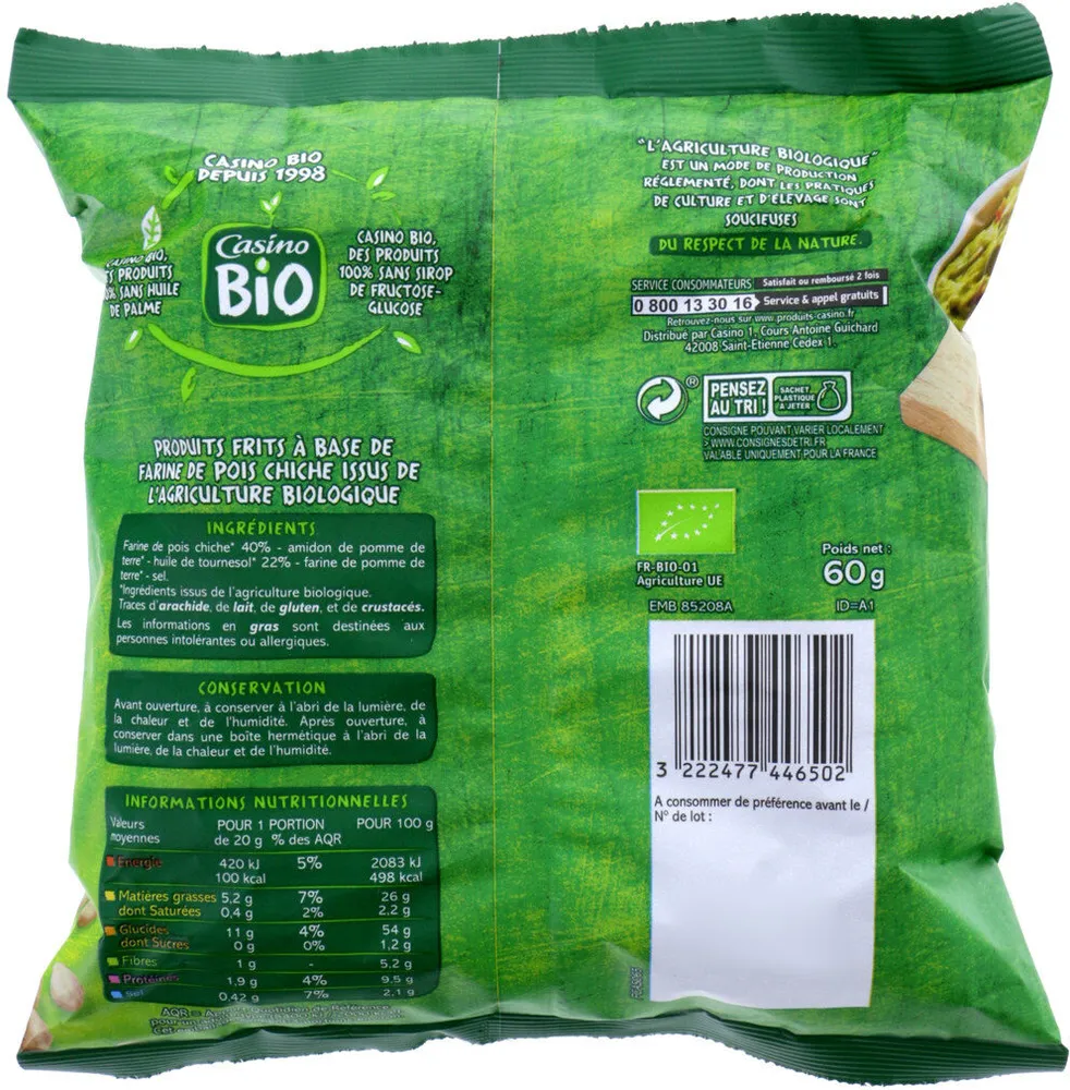 Pétales aux pois chiches