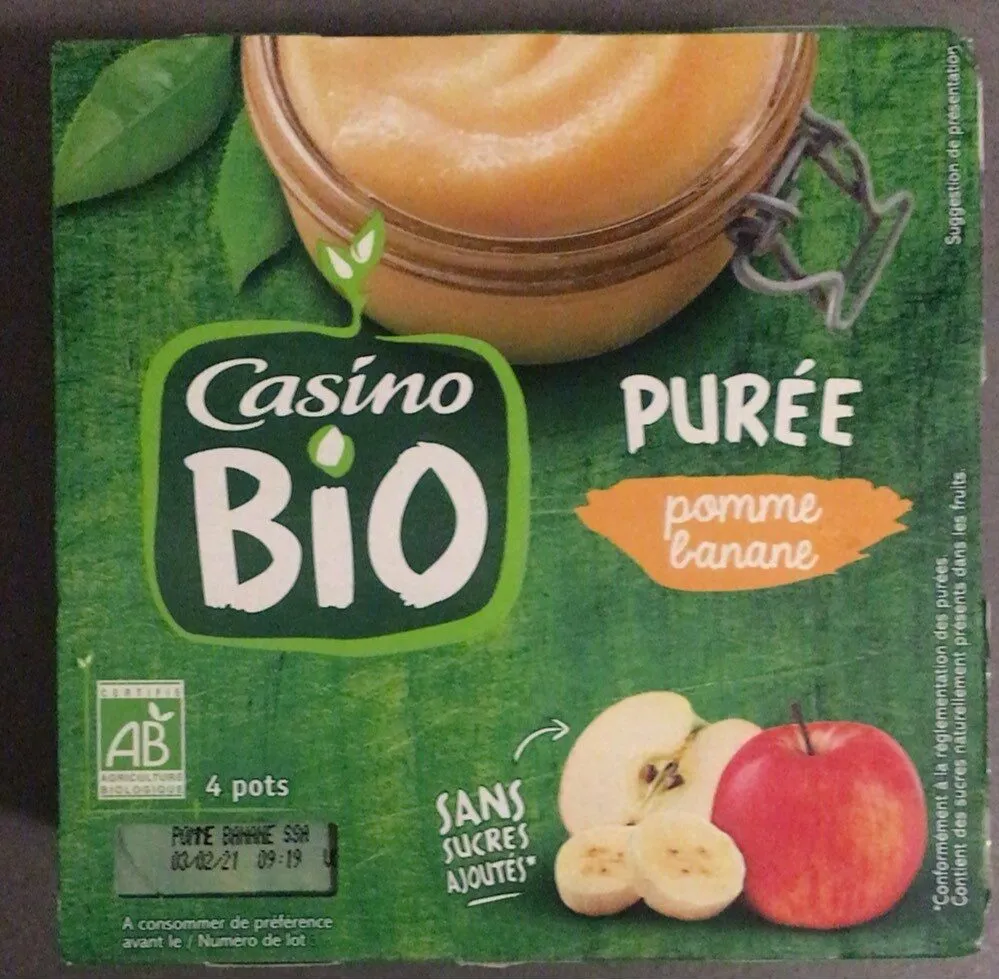 Puree pomme banane