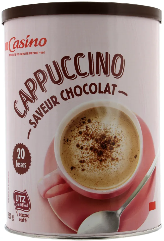 Cappuccino saveur chocolat