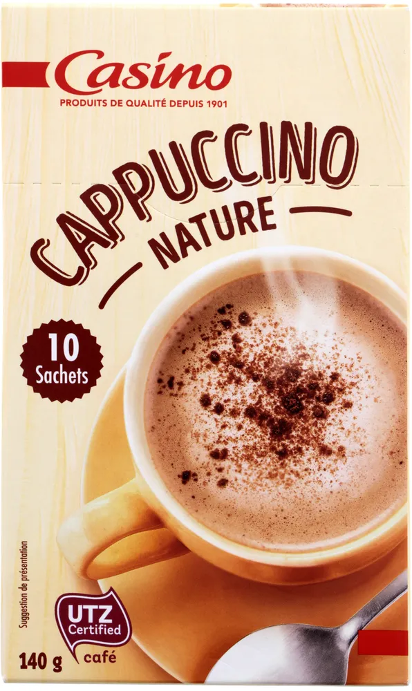 Cappuccino 10 sachets individuels