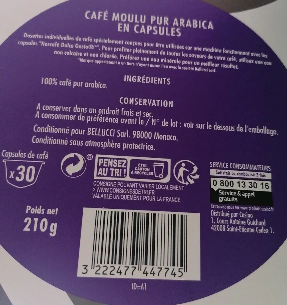 Capsules Espresso Intenso