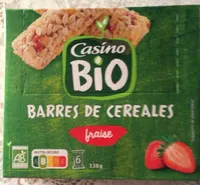 Barres de céréales fraise