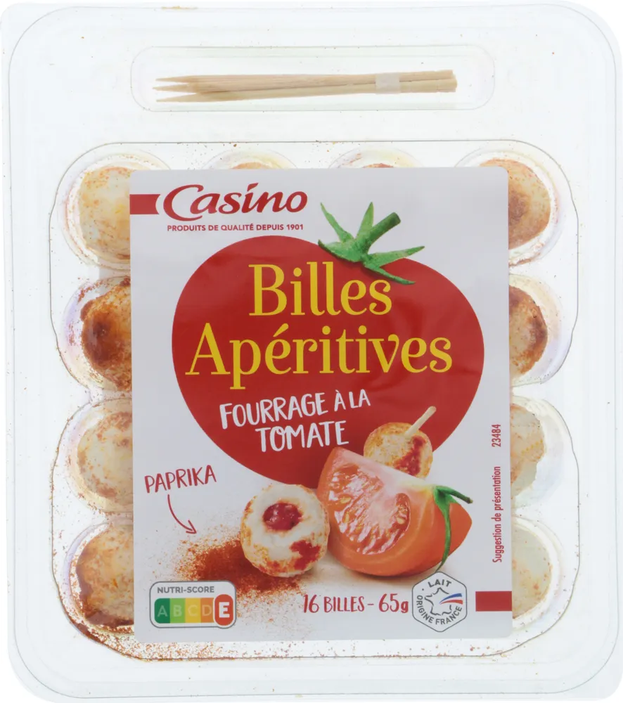Billes apéritives fourrage à la tomate paprika