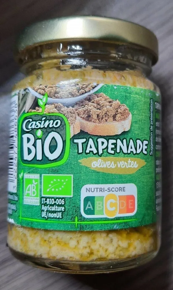 La tapenade d'olives vertes Bio