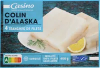 Filets de colin d'Alaska surgelés 4 Tranches