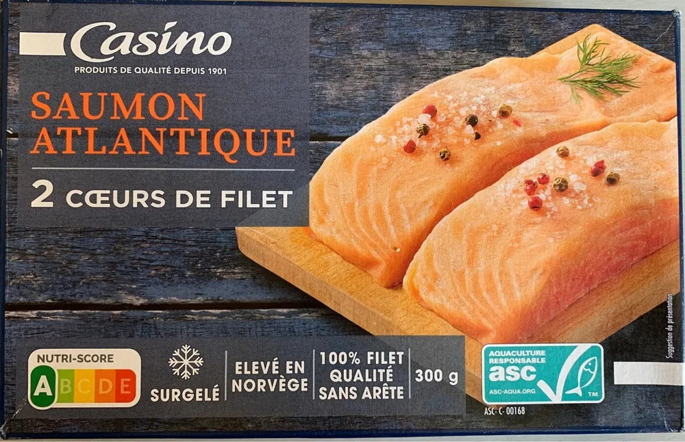 2 cœurs de filet de Saumon Atlantique