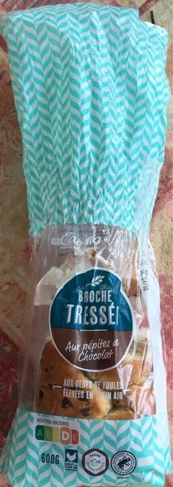 Brioche tressée aux pépites de chocolat