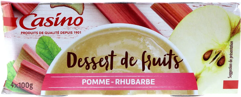 Dessert Pomme rhubarbe