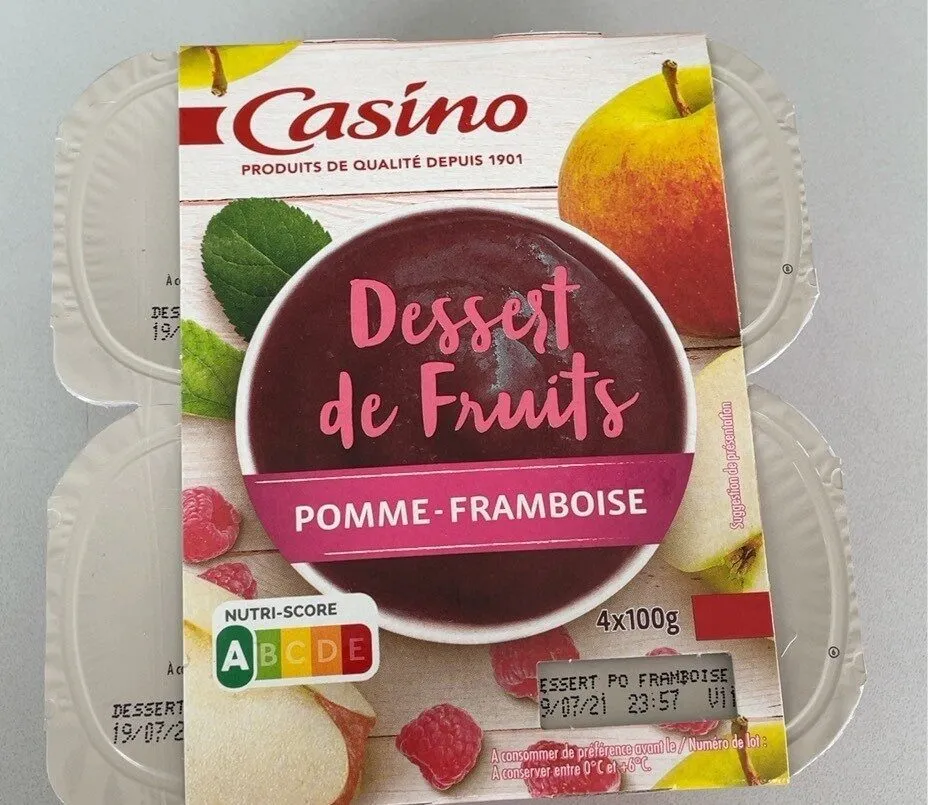 Dessert Pomme Framboise
