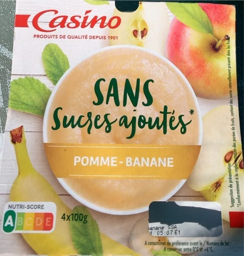Compote pomme banane