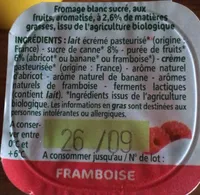 Petits fromages blancs aux fruits, aromatisés BIO