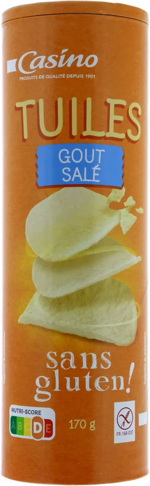 Tuiles goût salé sans gluten