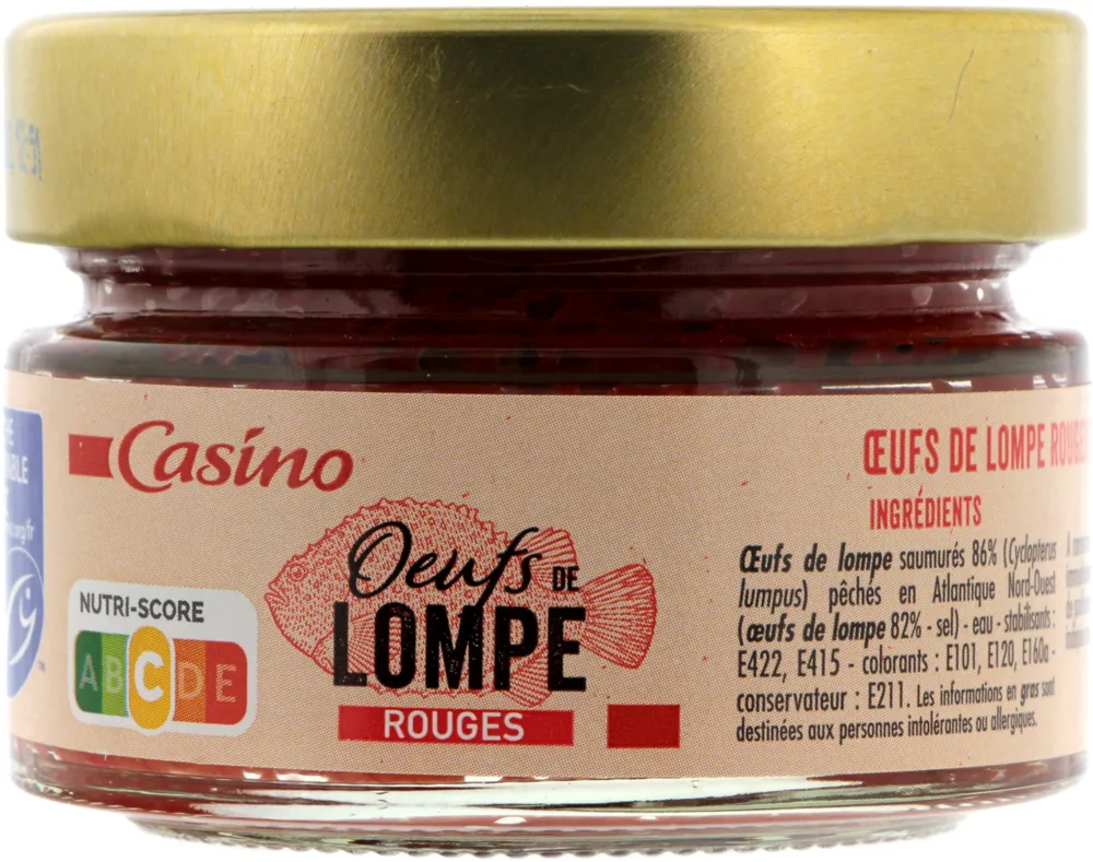 Oeufs de lompe rouges