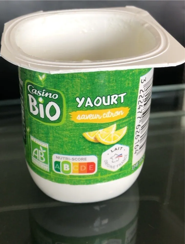 Yaourt saveur citron
