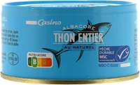 Thon albacore MSC au naturel
