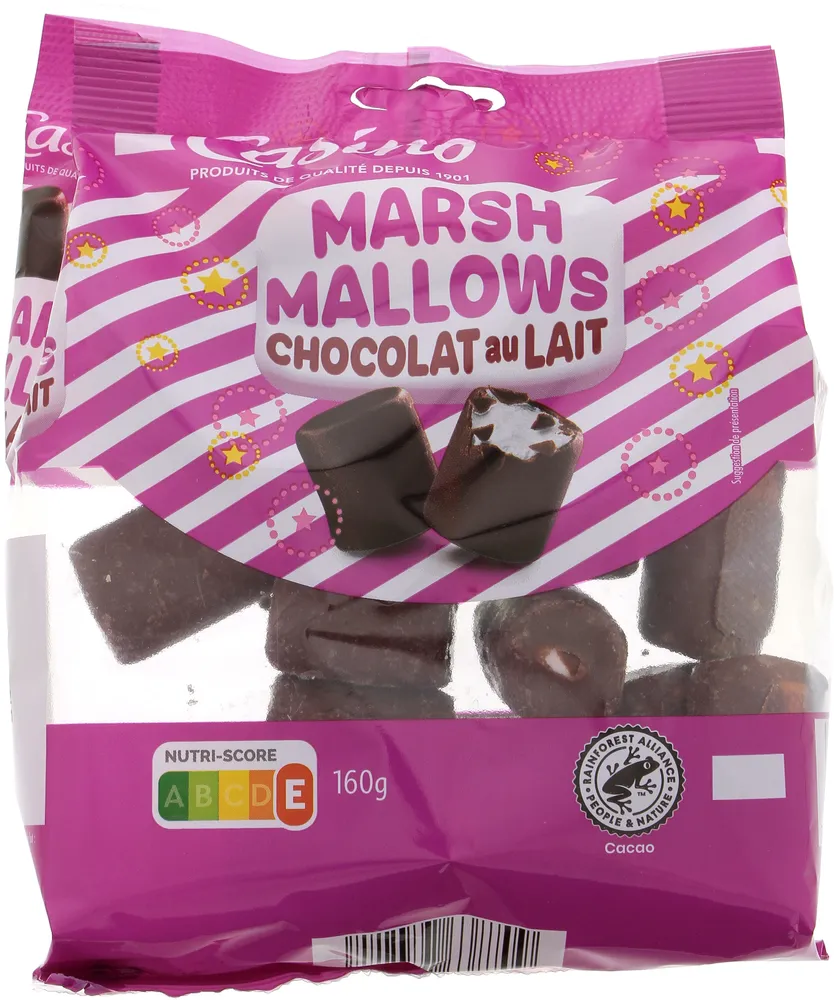 Marshs mallows chocolat au lait