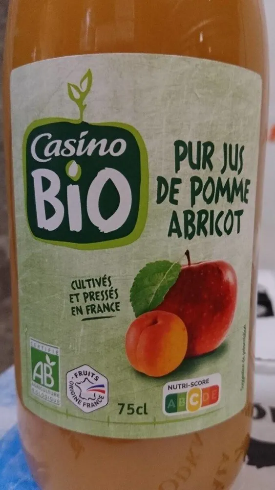 Pur jus de pomme abricot
