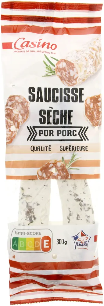 Saucisse sèche courbe pur porc qualité supérieure