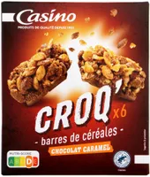 Barres céréales chocolat caramel