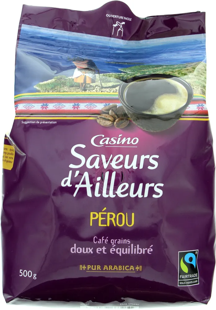 Pur arabica Café en grain Pérou MH