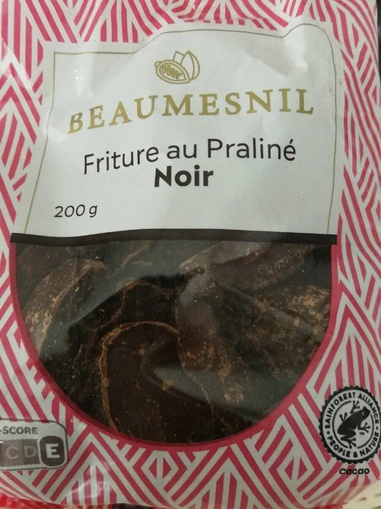 Friture au praliné noir