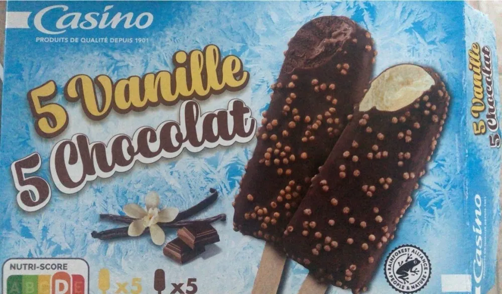 5 vaniles et 5 chocolats