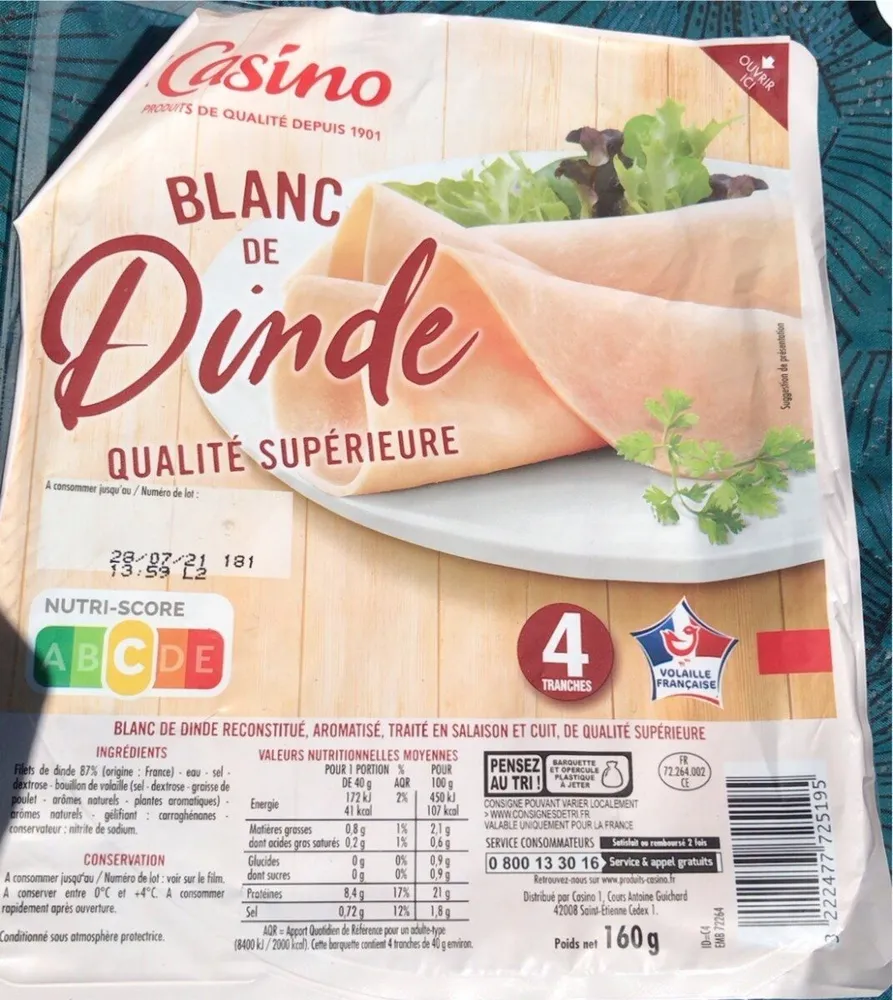 Blanc de Dinde 4 tranches