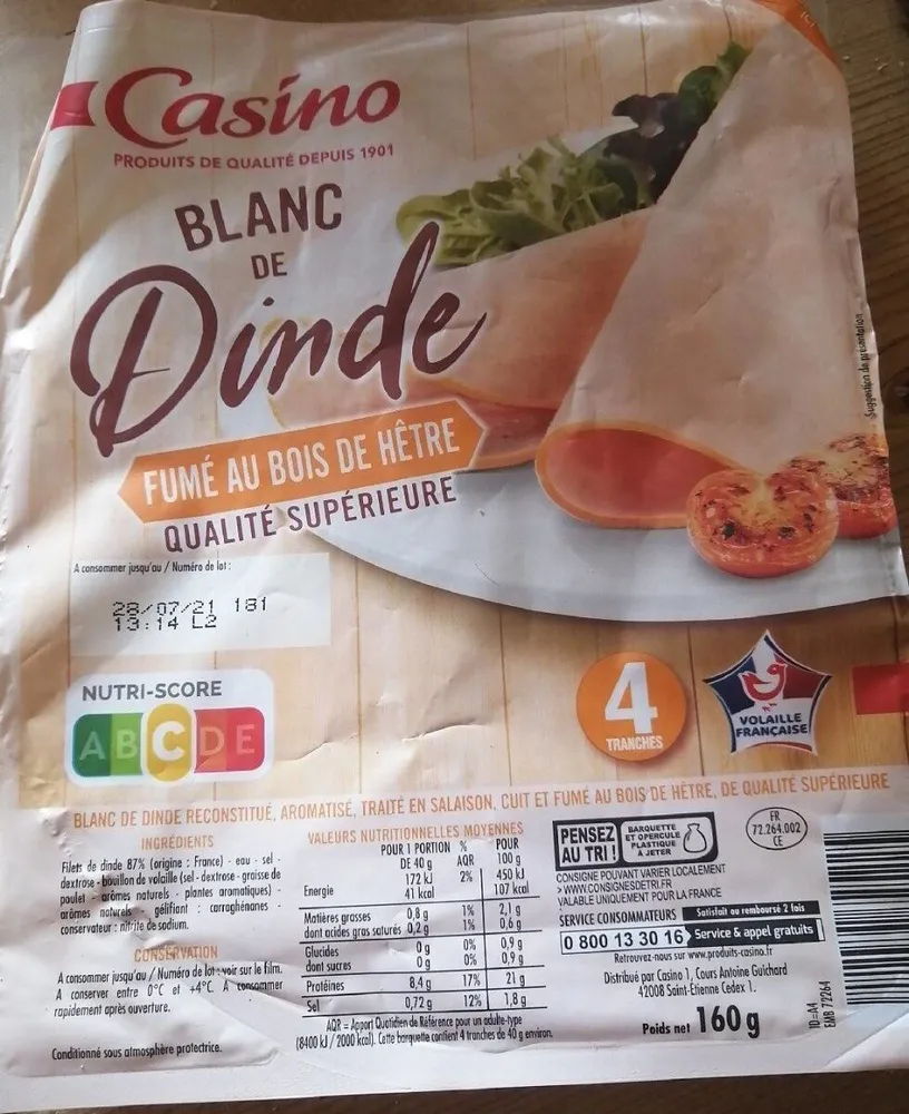 Blanc de dinde fumé