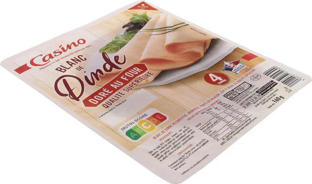 Blanc de dinde doré au four