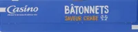 Bâtonnets saveur crabe