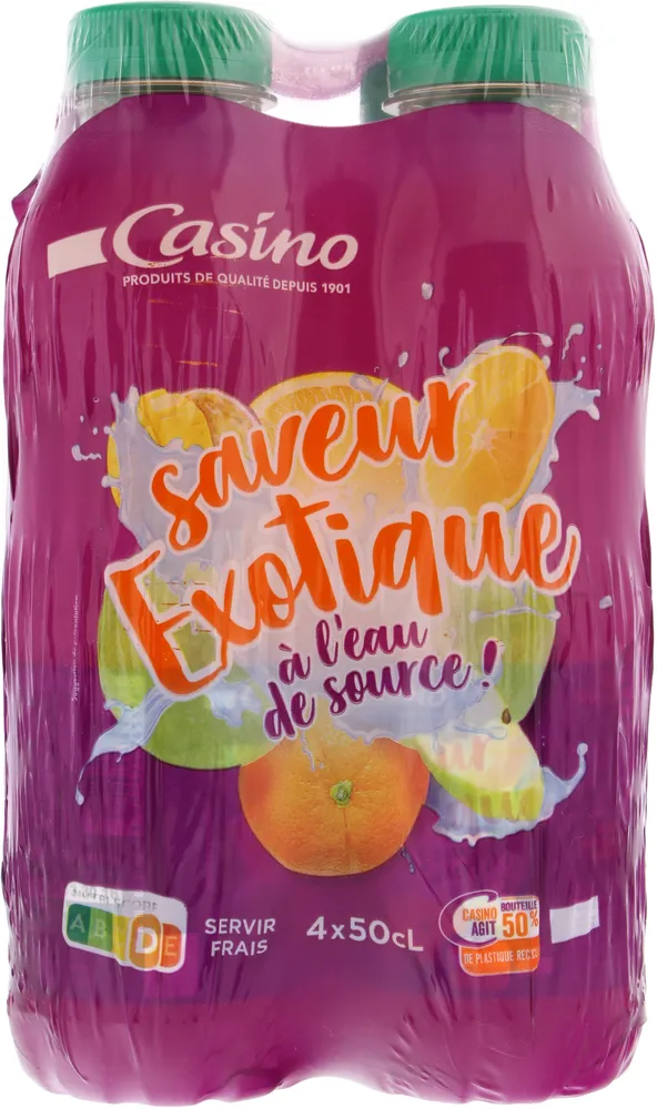 Saveur exotique à l'eau de source