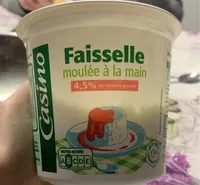 Faisselle moulée à la main , 4,5% de mat. gr. sur produit fini