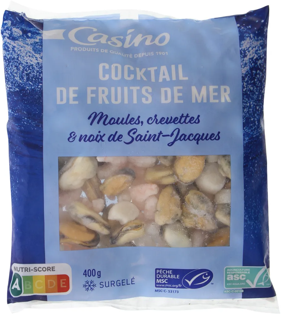 Cocktail de fruits de mer surgelé