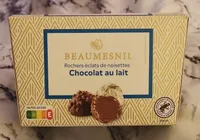 Rochers éclats de noisettes chocolat au lait