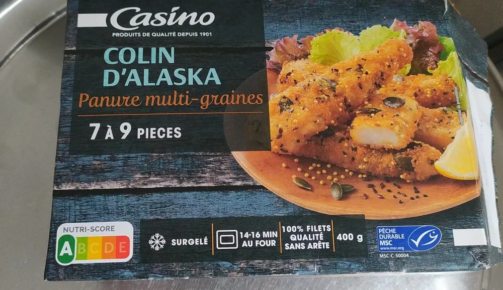 Colin d'Alaska Panure Graines
