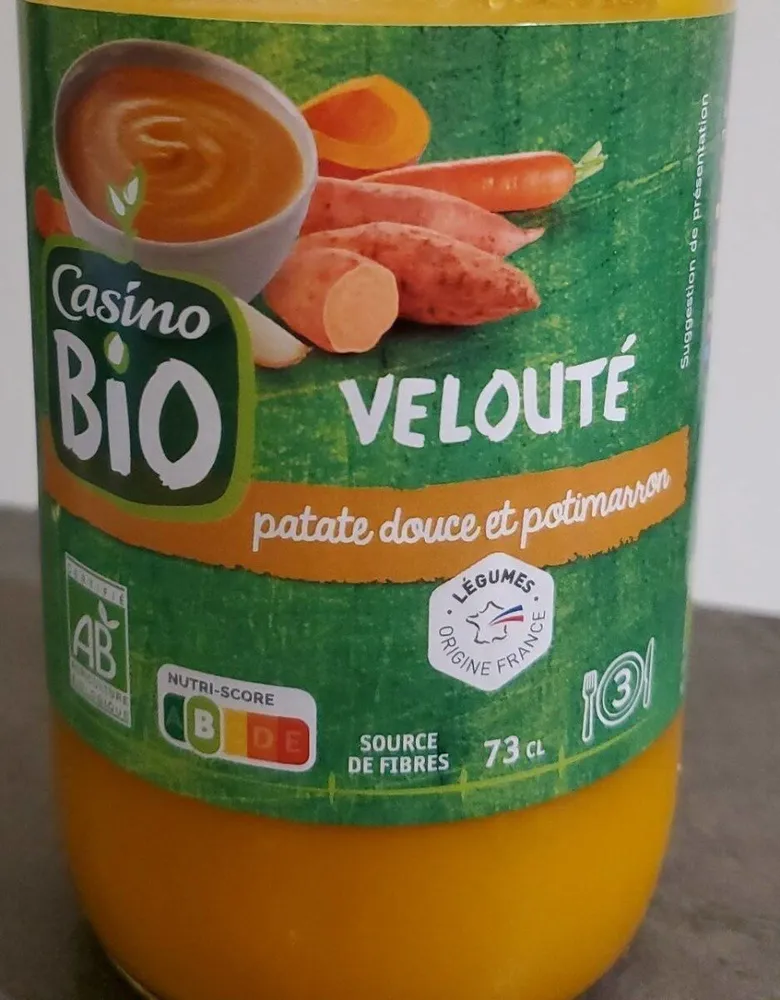 Velouté patate douce et potimarron